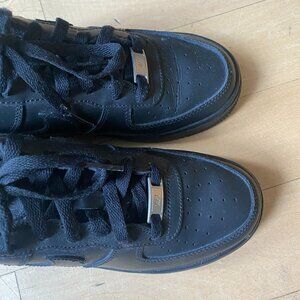 Nike Air Force 1 black sneakers Youth size 5Y
